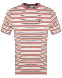 Fila - Yarn Dye Stripe T Shirt - Lyst