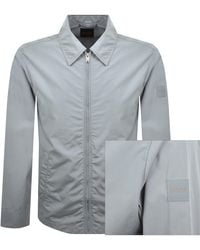 BOSS - Boss Lutti Full Zip Overshirt Open - Lyst