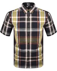 Fred Perry - Short Sleeved Madras Check Shirt - Lyst