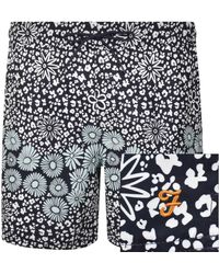 Farah - Farah Colbert Flower Print Swim Shorts - Lyst