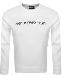 Armani - Emporio Crew Neck Logo Sweatshirt - Lyst