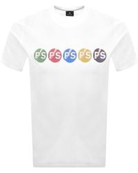 Paul Smith - Ps By Graffiti Logo T Shirt - Lyst
