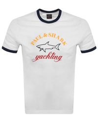 Paul & Shark - Paul And Shark Logo T Shirt - Lyst