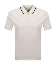 Calvin Klein - Zip Pique Polo T Shirt - Lyst