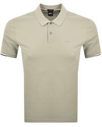 BOSS BUSINESS - Boss Parlay 147 Mercerised Polo - Lyst