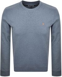 Farah - Farah Tim New Crew Neck Sweatshirt - Lyst