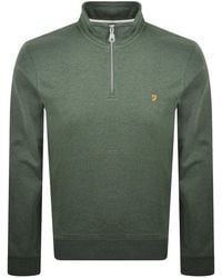 Farah - Farah Arnold Quarter Zip Sweatshirt - Lyst