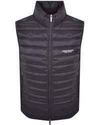 ARMANI EXCHANGE - Down Gilet - Lyst