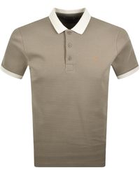 Farah - Farah Clement Textured Polo Stone - Lyst