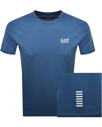 EA7 - Emporio Armani Logo T Shirt Dark - Lyst