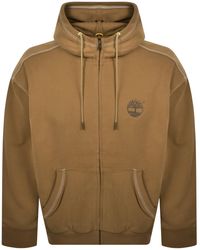 Timberland - Full Zip Hoodie Wheat - Lyst