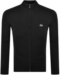 Lacoste - Full Zip Knit Jumper - Lyst