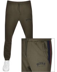 boss gold joggers