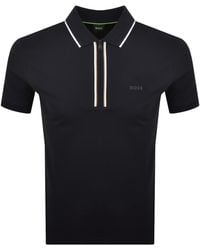 BOSS - Boss Slim Fit Philix Polo T Shirt Dark - Lyst