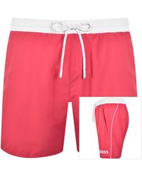 BOSS BUSINESS - Boss Starfish Swim Shorts Dark - Lyst