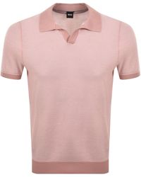 BOSS BUSINESS - Boss Knit Polo Jumper - Lyst