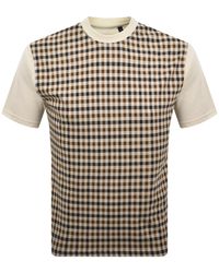 Aquascutum - Body Club Check T Shirt - Lyst