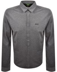 BOSS - Boss Long Sleeved Dymova Shirt Dark - Lyst
