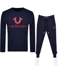 true religion tracksuit blue