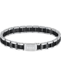 BOSS BUSINESS - Boss Metal Link Essentials Bracelet - Lyst