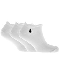 Ralph Lauren 3 Pack Socks - White