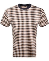 Aquascutum - Check T Shirt - Lyst