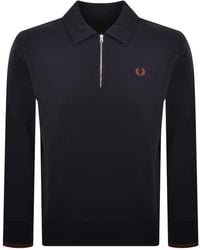 Fred Perry - Collared Sweatshirt - Lyst