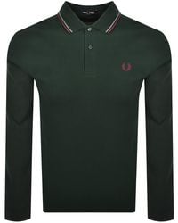 Fred Perry - Long Sleeved Polo T Shirt - Lyst