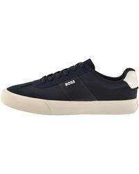 BOSS BUSINESS - Boss Aiden Tennis Trainers Dark - Lyst