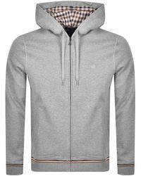 aquascutum hoodie navy