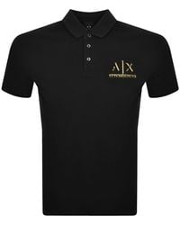 Armani Exchange - Logo Polo T Shirt - Lyst
