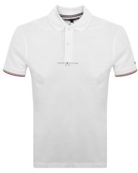 Tommy Hilfiger - Logo Tipped Polo T Shirt - Lyst