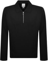 Calvin Klein - Quarter Zip Polo T Shirt - Lyst