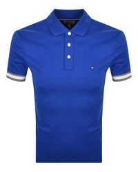Tommy Hilfiger - Liquid Flag Cuff Polo Regal - Lyst