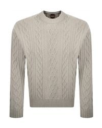 BOSS - Boss Kableto Knit Jumper - Lyst