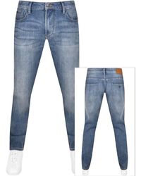 Armani - Emporio J06 Mid Wash Jeans - Lyst