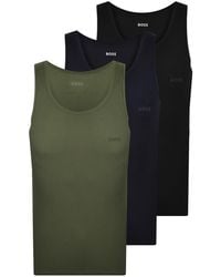 BOSS BUSINESS - Boss 3 Pack Classic Rib Vests - Lyst