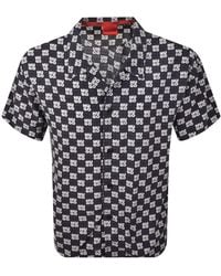 HUGO - Relaxed Short Sleeve Beach Shirt - Lyst