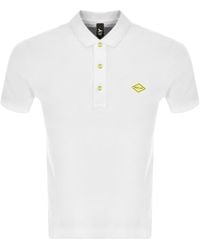 Replay Short Sleeved Logo Polo T Shirt - White