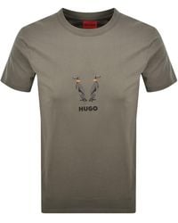 HUGO - Dugolini T Shirt - Lyst