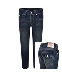TRUE RELIGION - Rocco Big T Flap Skinny Jeans - Lyst