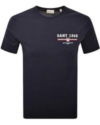 GANT - Original Graphic T Shirt - Lyst