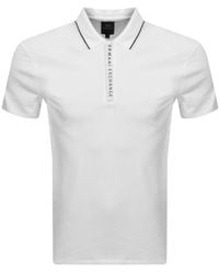 Armani Exchange - Short Sleeved Polo T Shirt - Lyst