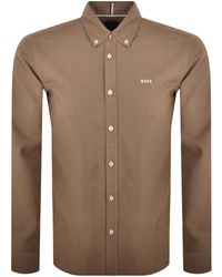 BOSS BUSINESS - Boss H Roan Long Sleeve Shirt - Lyst