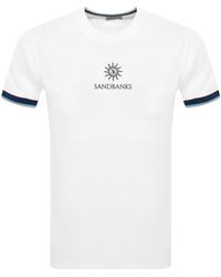 Sandbanks - Tipped Logo T Shirt - Lyst