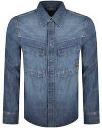 G-Star - Raw Dakota Regular Long Sleeved Shirt - Lyst