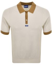 HUGO - Siablo Knit Polo - Lyst