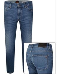 BOSS - Boss Delaware Slim Fit Jeans Mid - Lyst