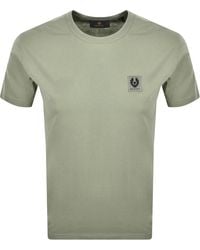 Belstaff - Short Sleeve Logo T Shirt Lichen - Lyst