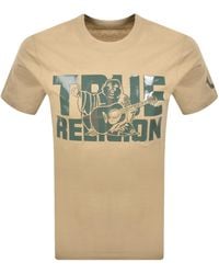TRUE RELIGION - Overlap Logo T Shirt - Lyst